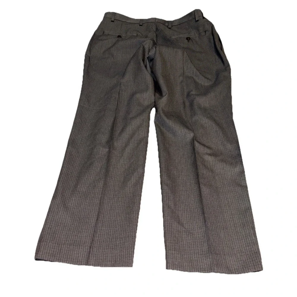 Polo‎ Ralph Lauren Pants Mens 36 X 29 Gray Check Flat Front Casual Dress New